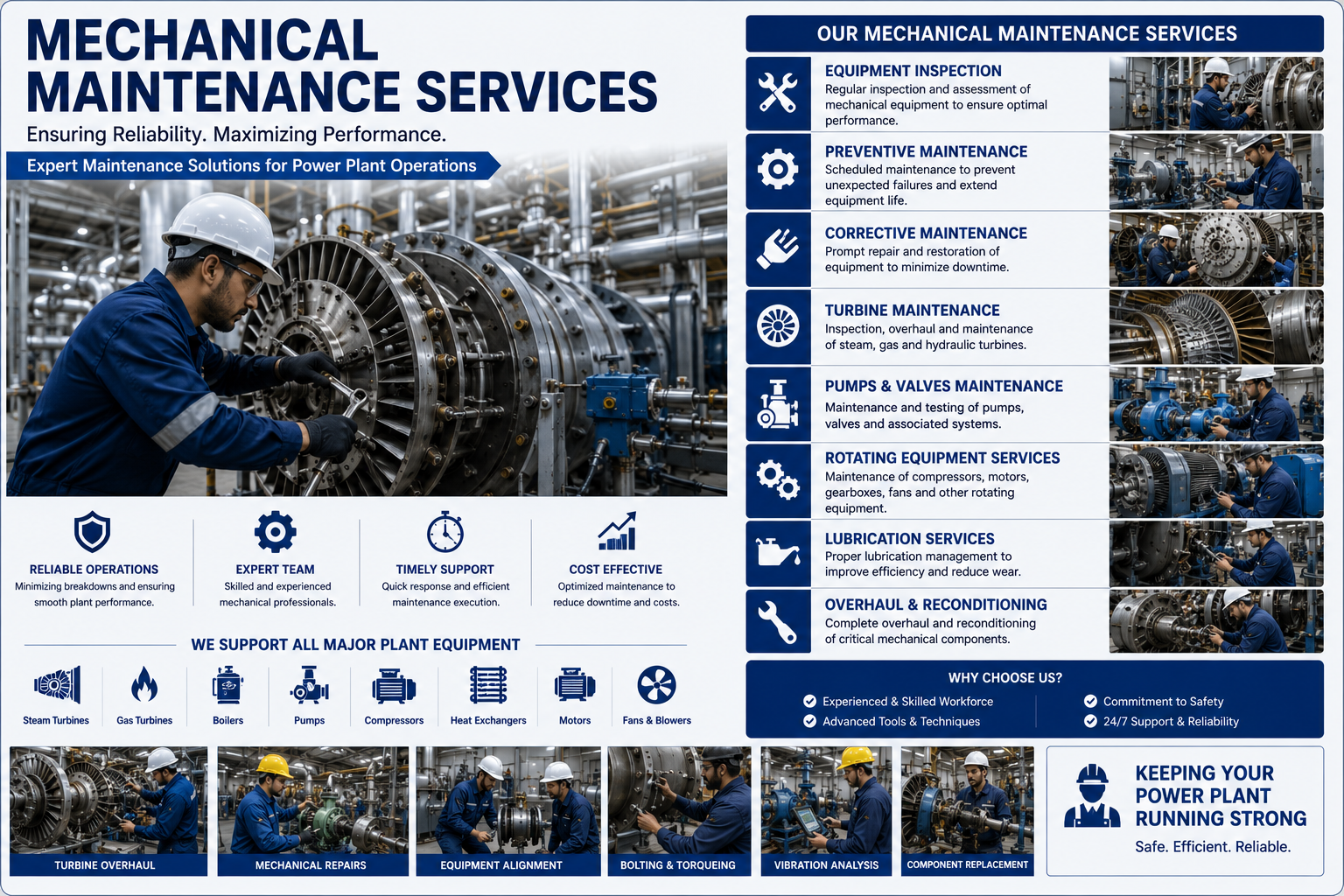 Mechanical maintenance service